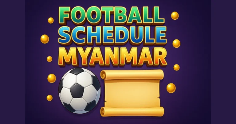 Football schedule Myanmar